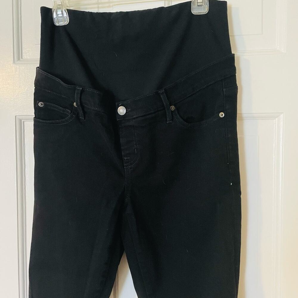 GAP Full Panel Maternity Black Skinny Jeans - Picture 4 of 6